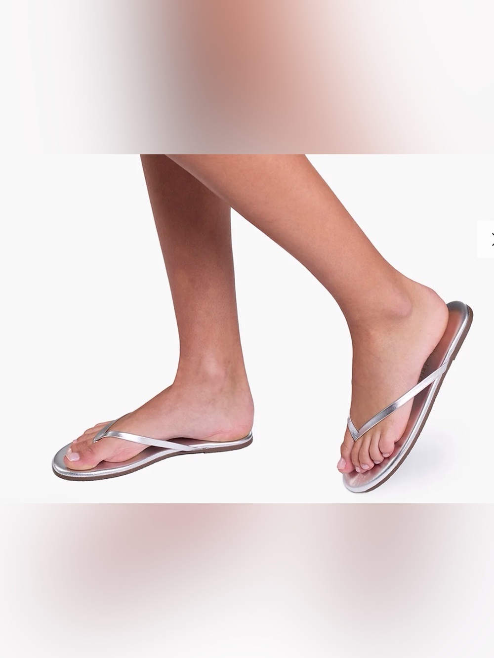 TKEE  Lily Metallic flip flops